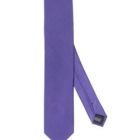 plain purple 100% silk tie