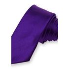 Purple trendy skinny tie in polysatin