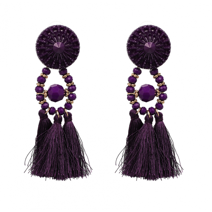 Purple Glow in the Dark Mystical Gem Drop Earrings | Claire's US