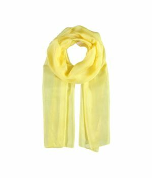 Yellow gold silk long scarf