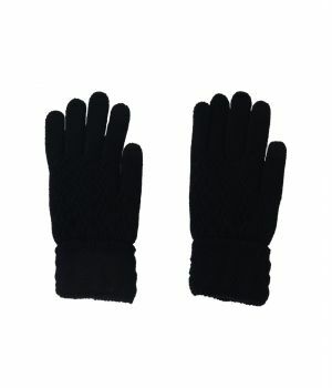 Gebreide i-gloves handschoenen in zwart