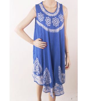 Flowy sky blue beach dress