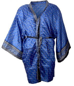 Korte kimono in blauw