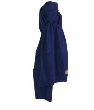 Kasjmier-blend sjaal in kobaltblauw