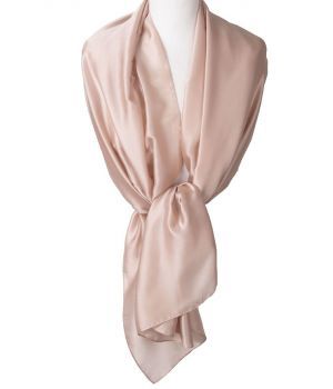 Oudroze zijde-blend sjaal 