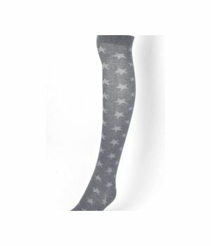 Gray overknee star socks