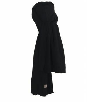 Kasjmier-blend sjaal in zwart